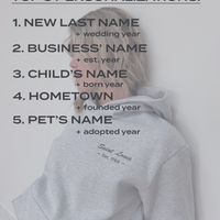 Heather Gray Custom  Hoodie