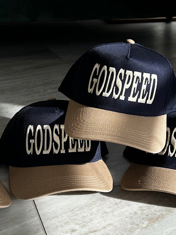 Godspeed Trucker Hat | Vintage Navy