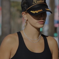 Hailey Bieber trucker hat