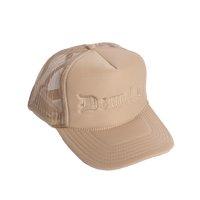 Cream Custom Embroidered Trucker Hat