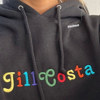 Personalized 90's Rainbow Hoodie | Onyx