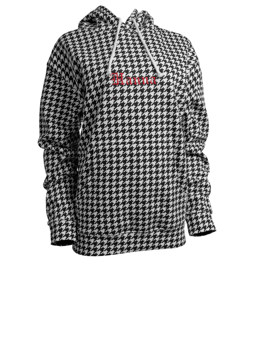 Houndstooth Personalized Hoodie
