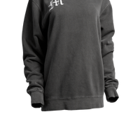 Charcoal Personalized Initial Crewneck | Unisex